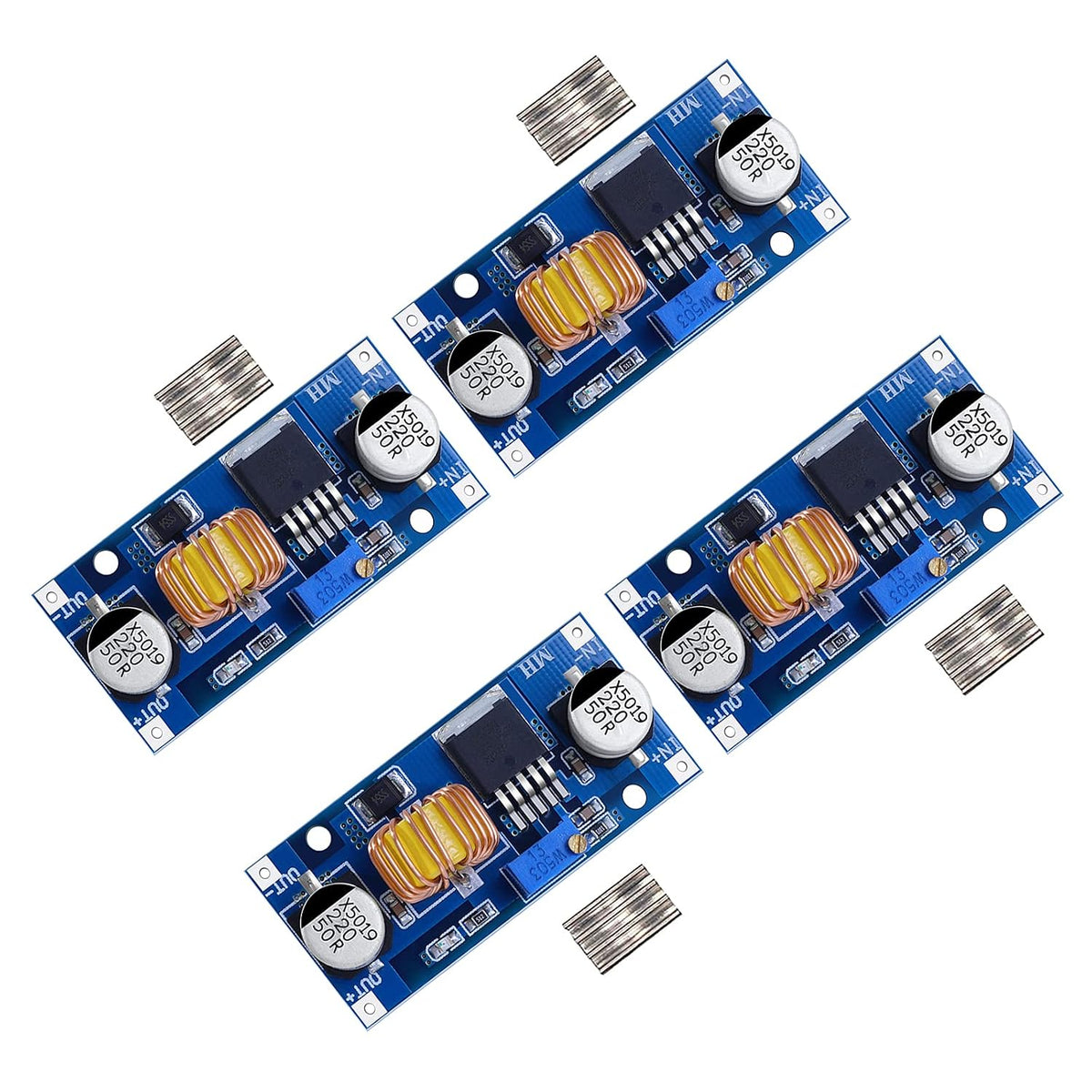D-Planet [4-Pack] 5A DC-DC Adjustable Buck Converter 4~38v to 1.25-36v Step Down Power Supply High Efficiency Voltage Regulator Module