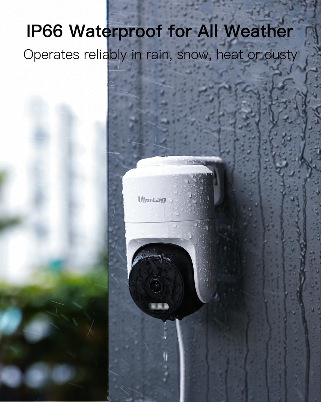 Pan/Tilt Outdoor Security Camera, 2.5K 4MP WiFi Home CCTV Camera, 360° View & Motion Tracking, Color Night Vision