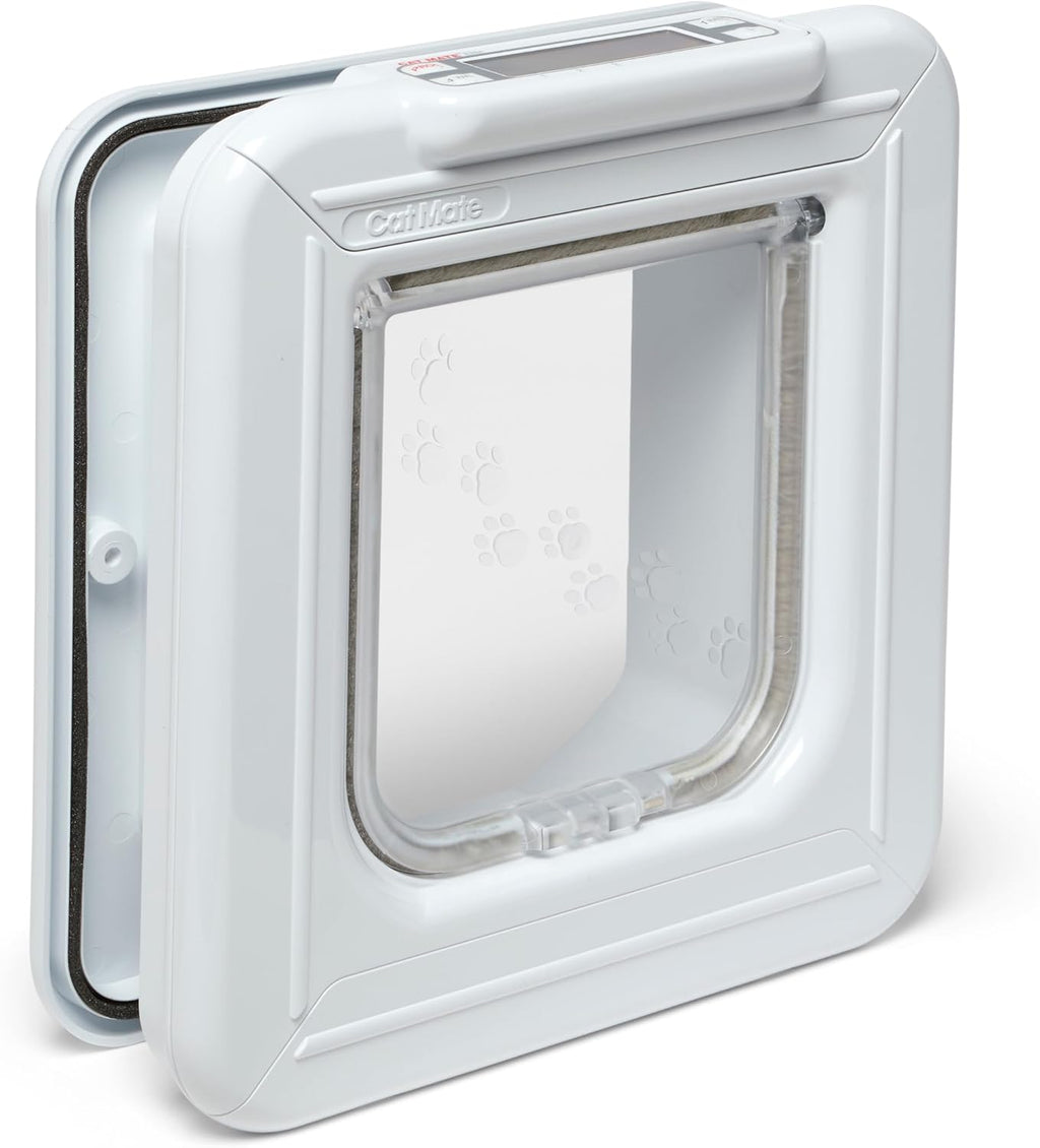Elite I.D. Disc Cat Flap with Timer Control, White