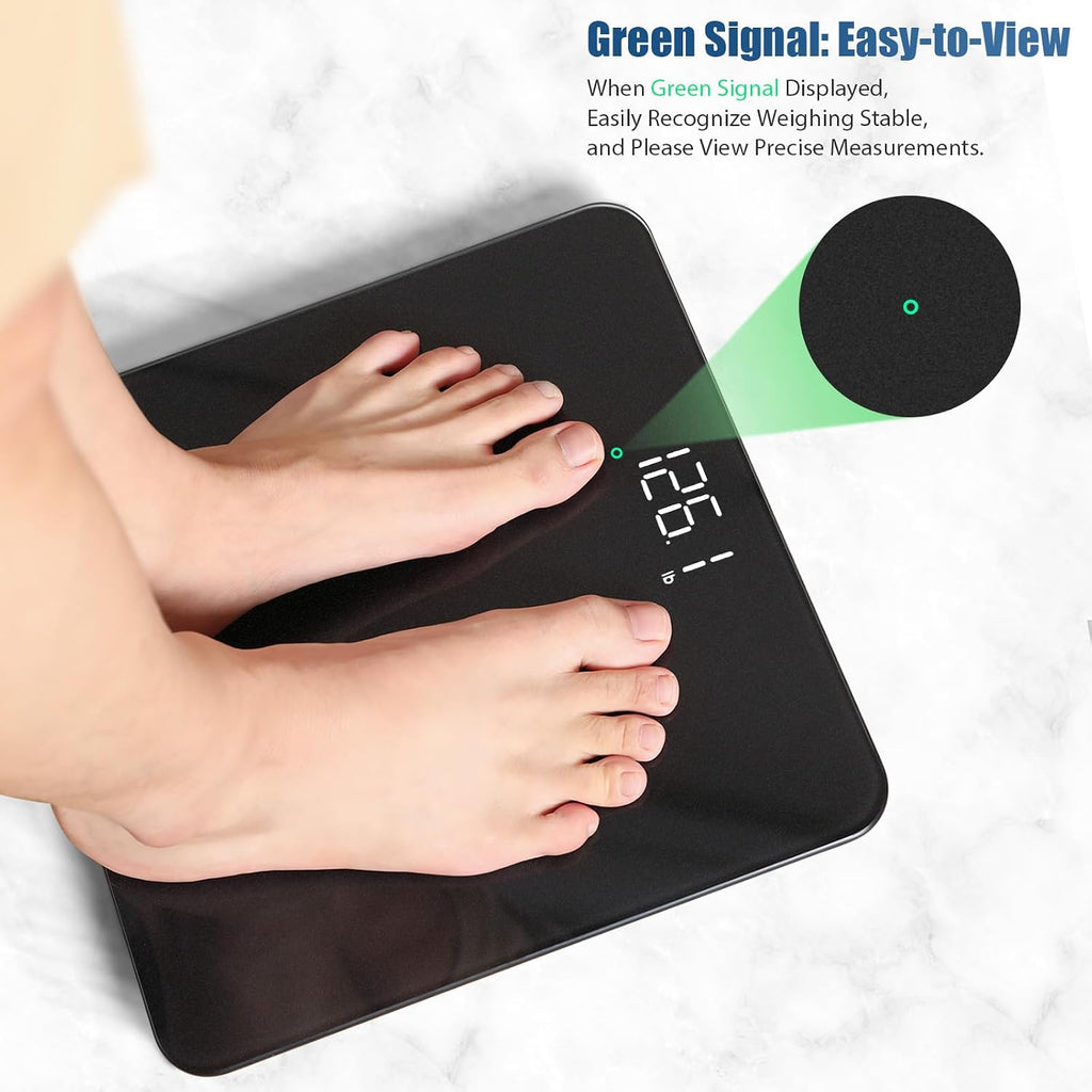Bathroom Scale for Body Weight High Accuracy 0.1lb, 400lb, LED | Professional Factory Since 2001 Digital Weighing
