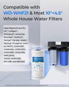 Waterdrop FXHTC Sediment and Carbon Water Filter for GE FXHTC, 5 Micron