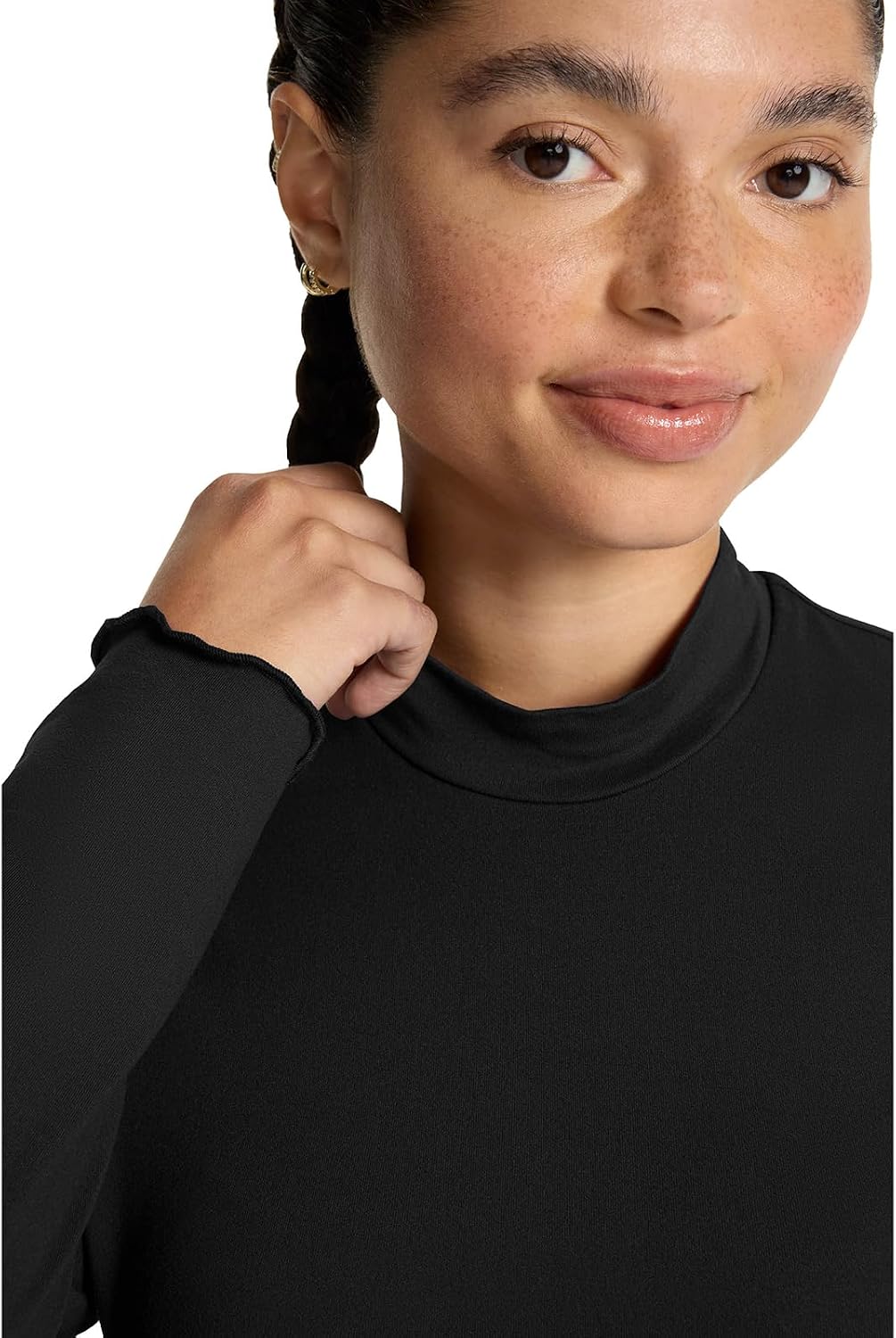 Layers Underscrub Long Sleeve Women Top Mock Neck