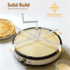 Commercial Stainless Steel Batter, Spreader Crepe Maker