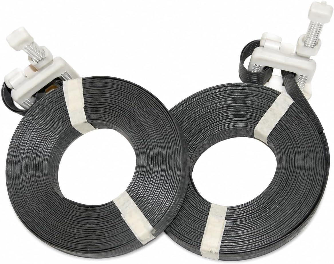 Pre-Cut Strapping Black w/Buckle 1/2" x17' - 500/Box