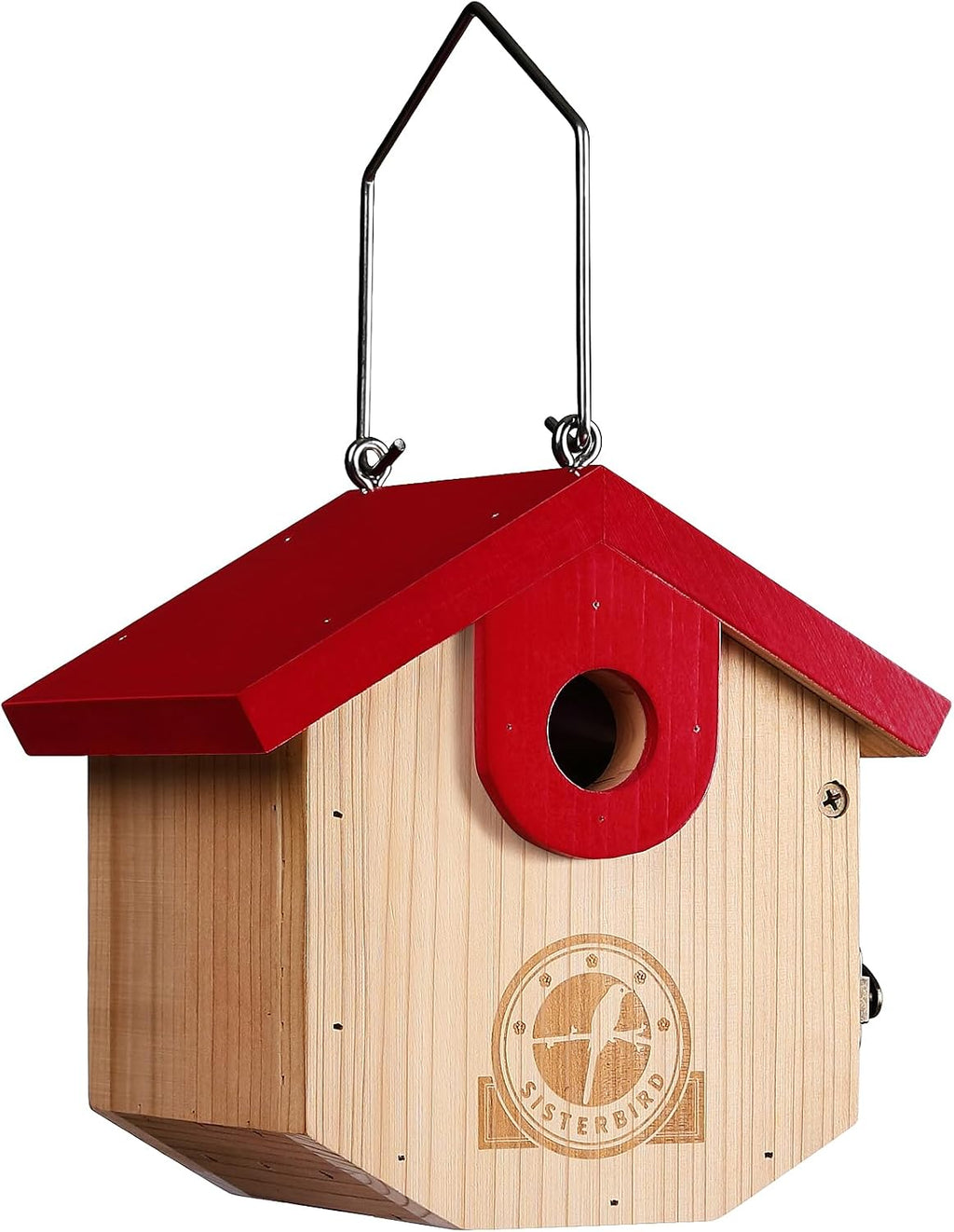 Wren Bird Houses for Outside, Bird House Warming Gifts, Red