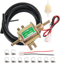 Universal Electric Fuel Pump Kit 12v 3-6 PSI Low Pressure with Fuel Filters 10 Hose Clamps 6.56 FT 5/16" ID Fuel Line