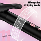 1 1/2 Inch Extra Long Barrel Ceramic Curling Iron for Glamour Waves
