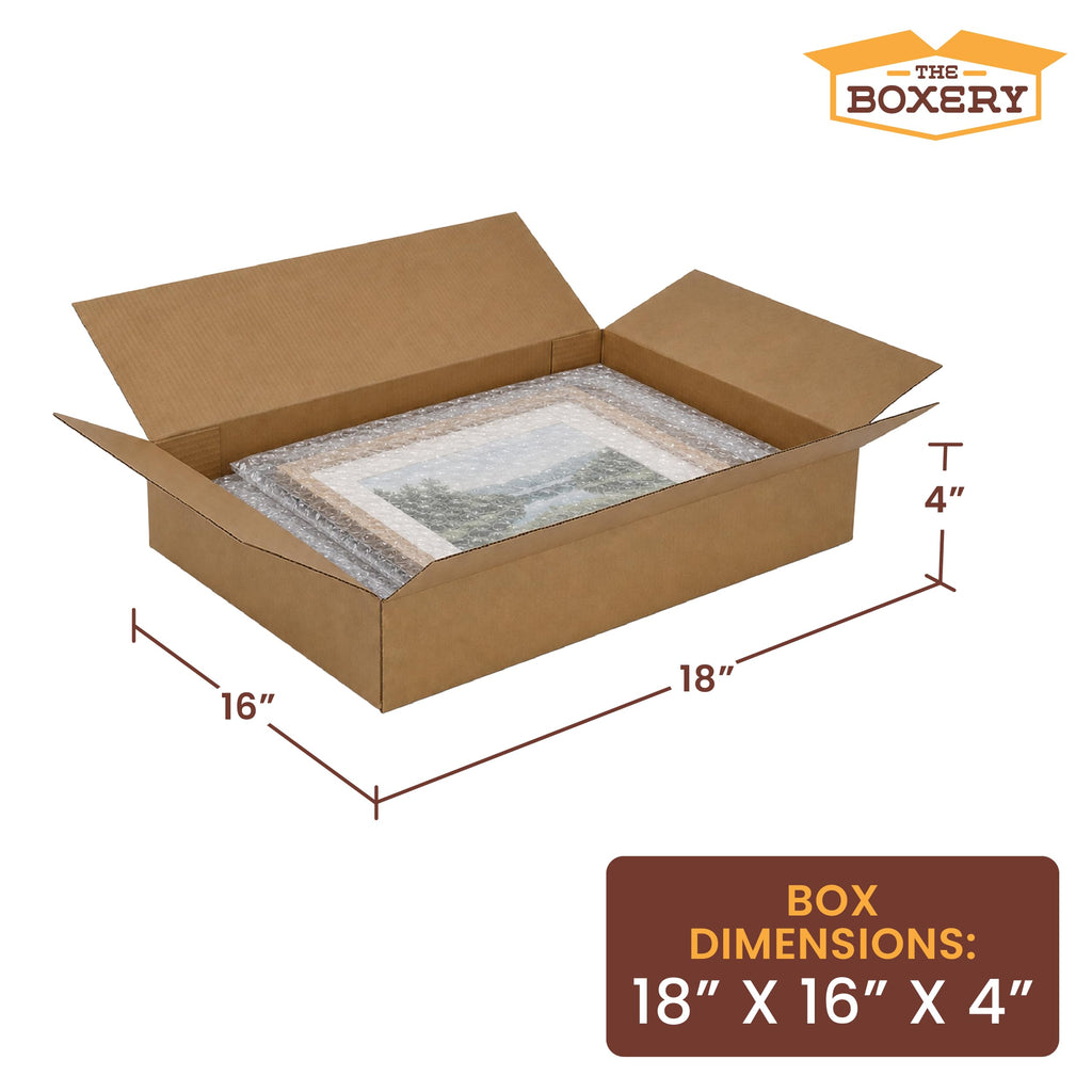 18"x16"x4" Corrugated Shipping Boxes 25-Pack