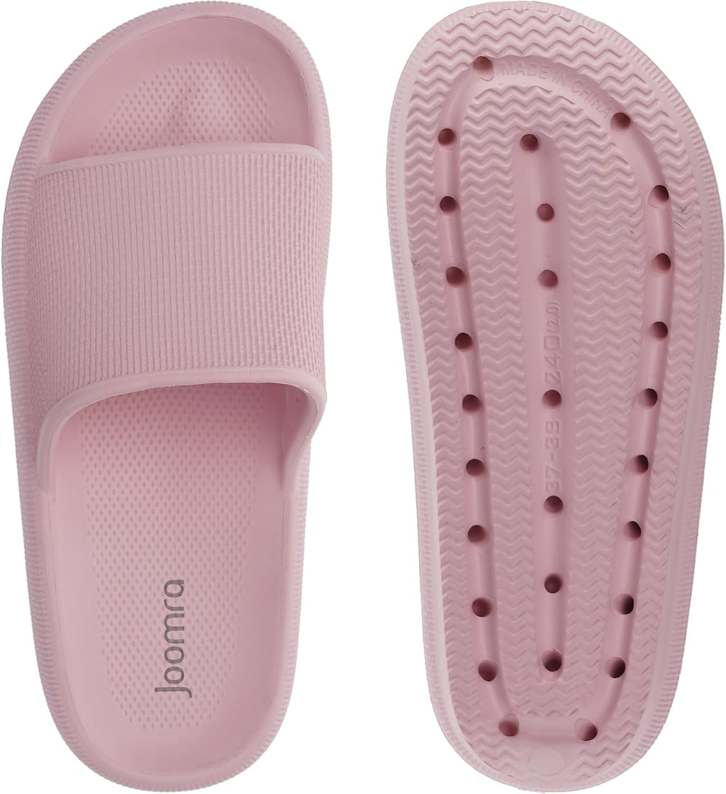 Pillow Slippers for Women and Men Thick Sole Ultra Cushion Slides | Cloud-Like Sole, Quick Drying Shower Shoes, Soft