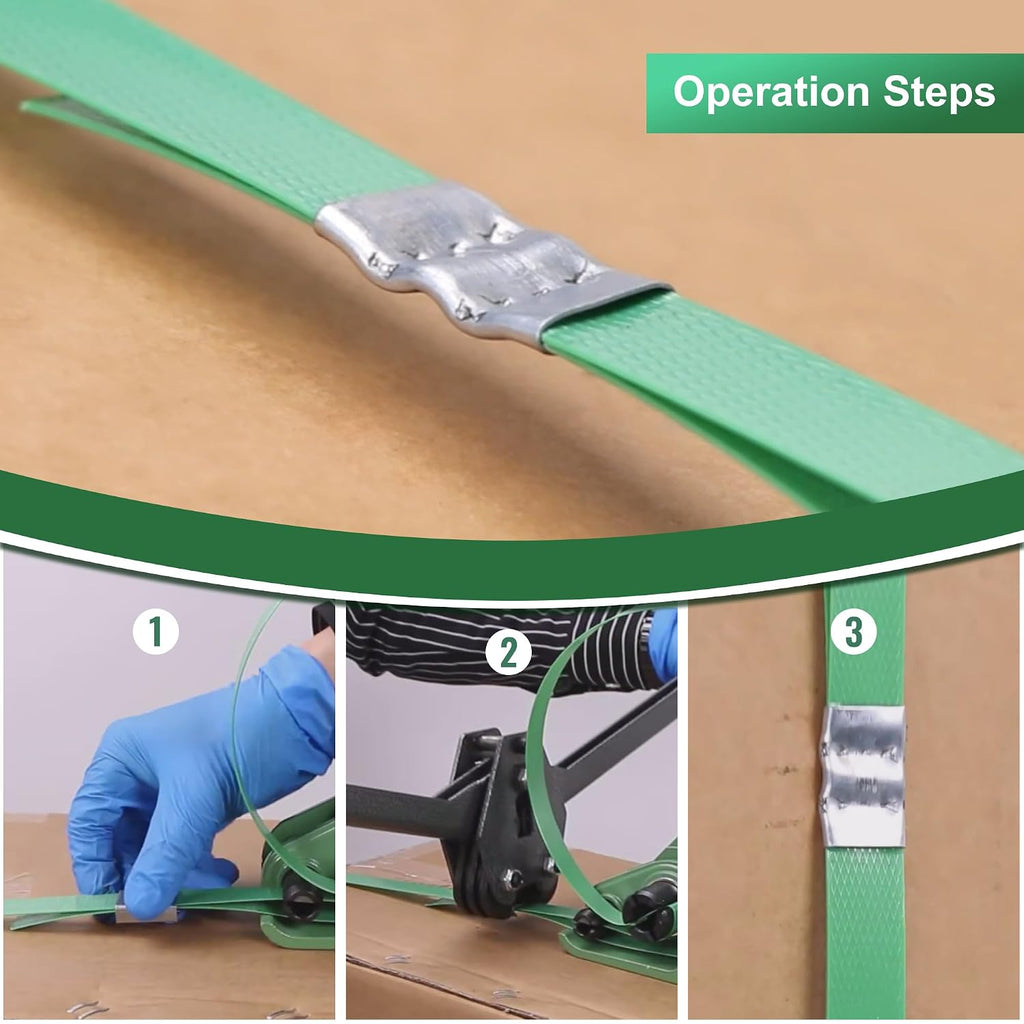 200PCS Packaging Strapping Open Serrated Seals for 1/2" Strap Width Polyester (PET) Strapping, Banding Strapping