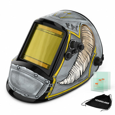 Auto Darkening Welding Helmet, Large View True Color