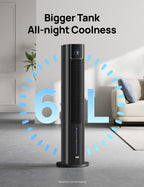 Evaporative Air Swamp Cooler, 43" Cooling Fans that Blow Cold Air