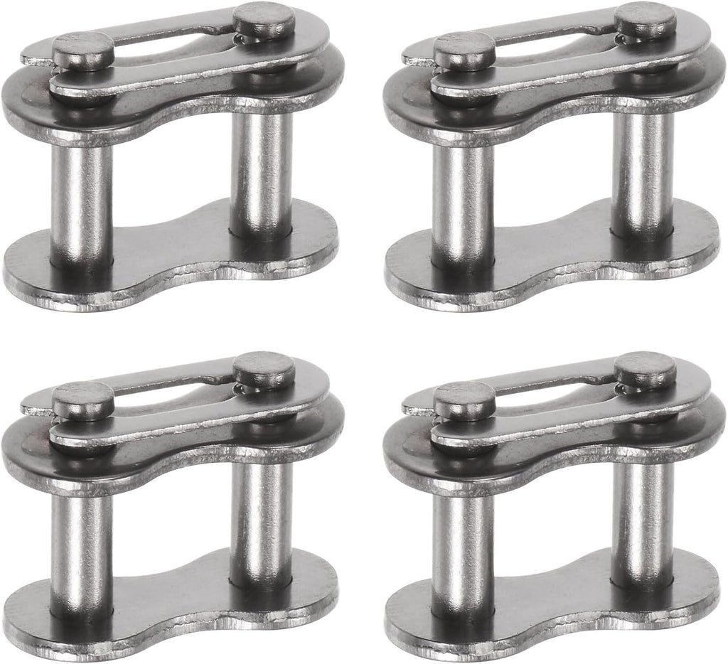 uxcell 4Pcs #50 Chain Master Connector Link Roller 5/8" Pitch Stainless Steel Standard Connecting Split Links for 10A Chain
