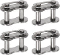 uxcell 4Pcs #50 Chain Master Connector Link Roller 5/8" Pitch Stainless Steel Standard Connecting Split Links for 10A Chain