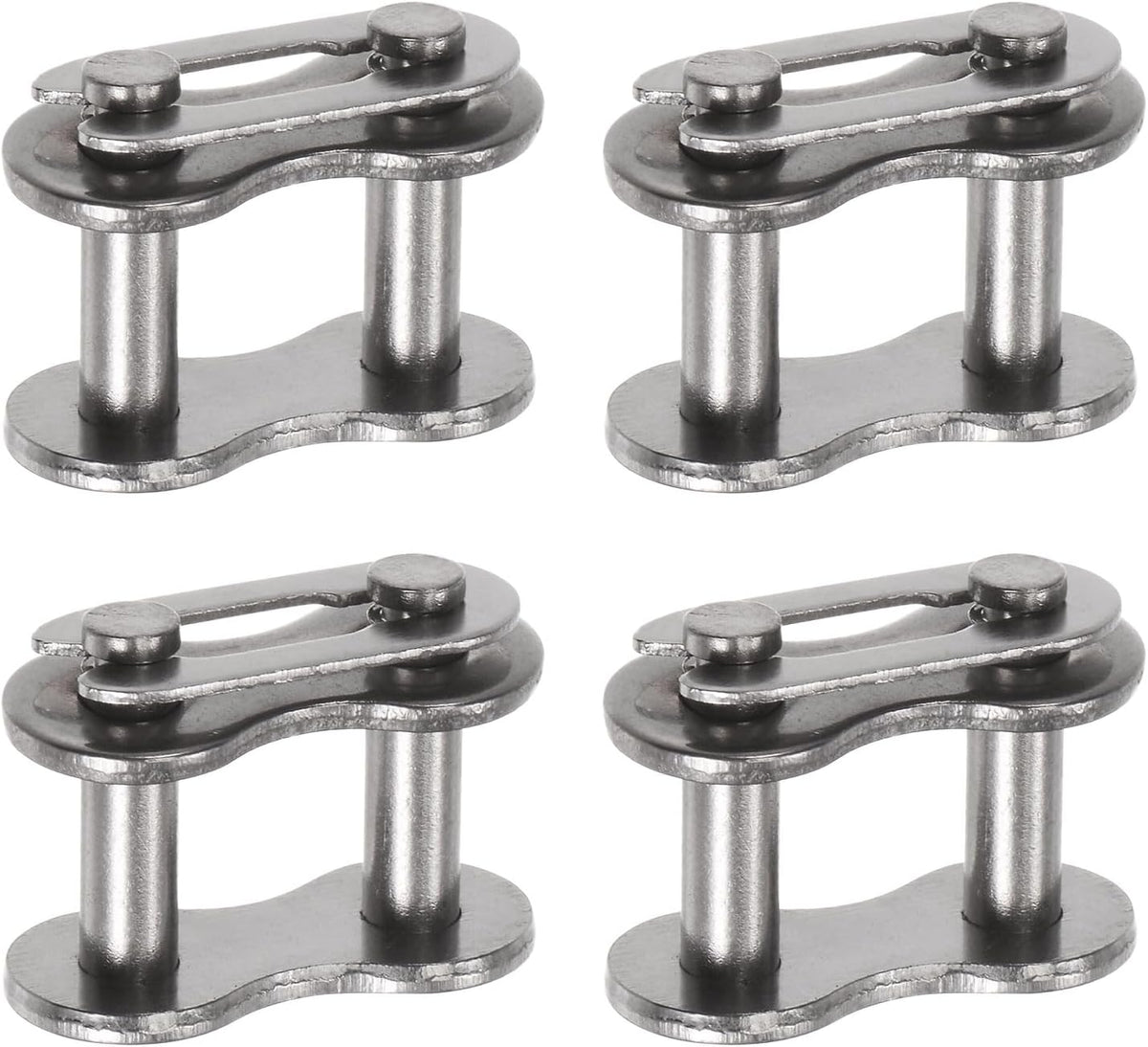 uxcell 4Pcs #50 Chain Master Connector Link Roller 5/8" Pitch Stainless Steel Standard Connecting Split Links for 10A Chain