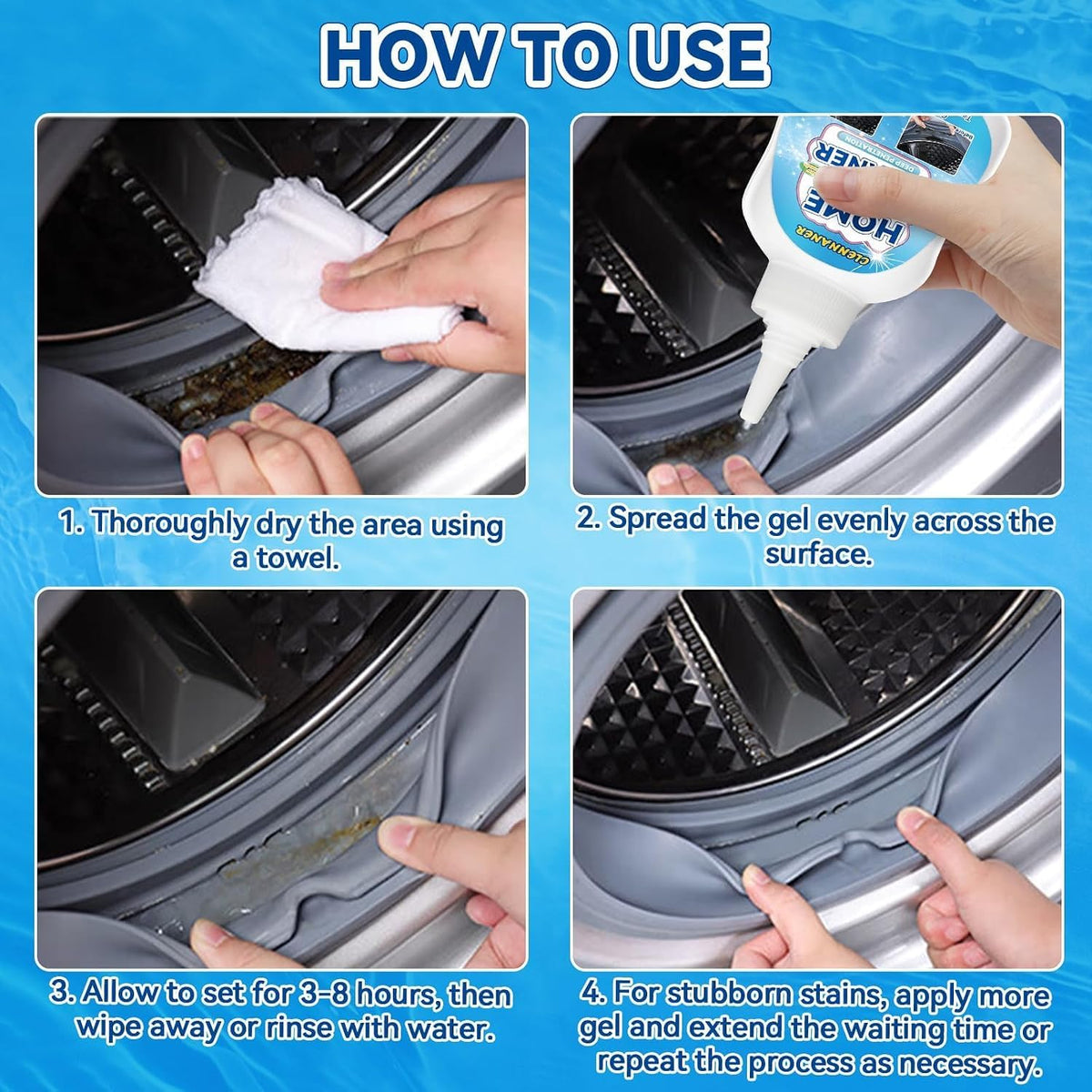 Mold Stain Remover Gel, 8 Fl oz Powerful Mold and Mildew Stain Remover