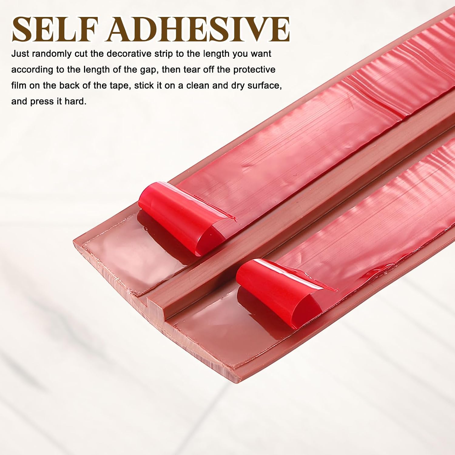 T-Molding Transition Strips, 6.56 ftx1.97" (LxW) PVC, Walnut