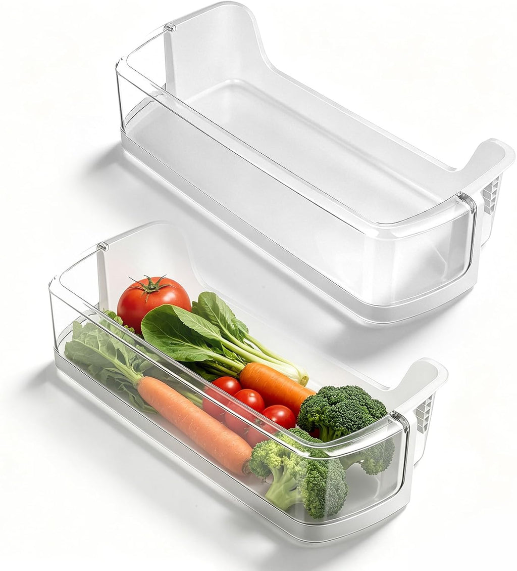 2-Pack RS25H5111SR RS25H5111SG Right Door Mid Shelf Bin for Sam-sung Fridge