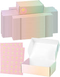 7x5x2 Inch Small Shipping Boxes, Pack of 50 Colored Cardboard Boxes, Cute Mailing Packaging Box for Gift