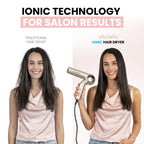 Ionic Hair Dryer (Foldable) with Diffuser, Perfect for Travel