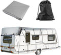 Rv Cover 210D Waterproof Oxford Cloth Travel Trailer Cover Wind, Rain and Snow Proof Class C Rv Cover Rv