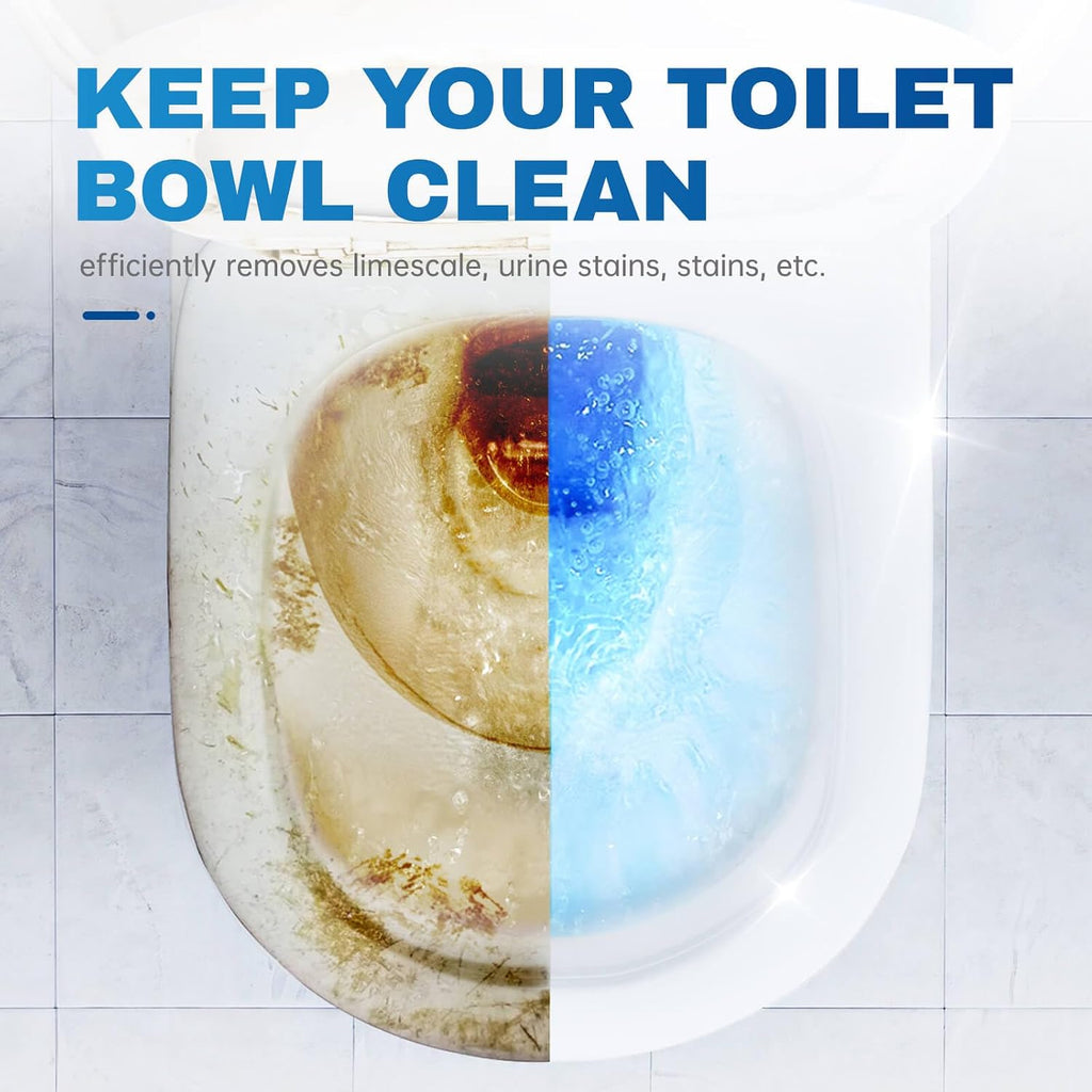 Toilet Bowl Cleaner Bottles, 3 Pack, Long-Lasting Clean