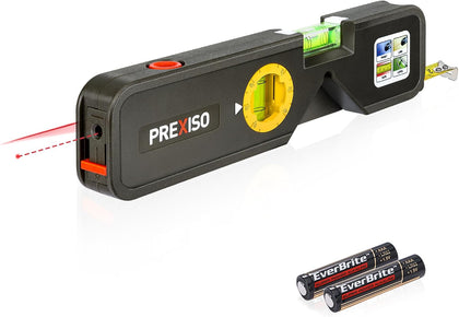 4-in-1 Line Laser Level Multipurpose Torpedo Level, 65Ft Alignment Point & 16Ft Laser Line & 10Ft Measure Tape Ruler