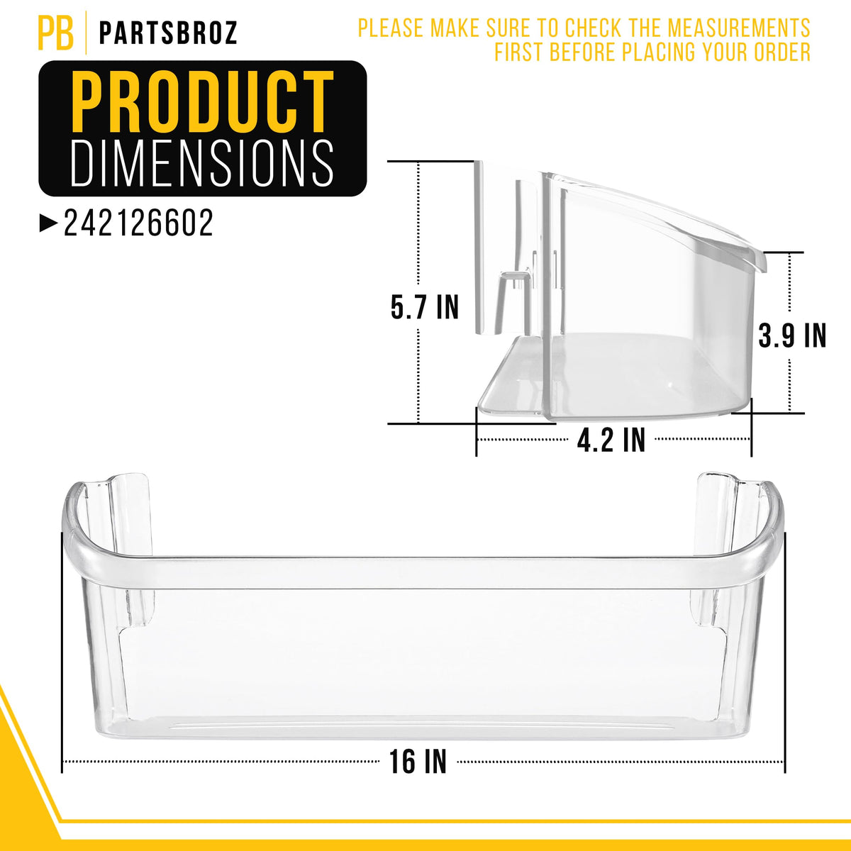 Fridge Refrigerator Shelf for Frigidaire FFSS2615TP2