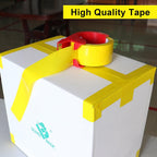 Yellow Packing Tape, 6 Rolls of Heavy Duty Packaging Tape for Shipping Packaging Moving Sealing, 2.5mil Thick, 1.88