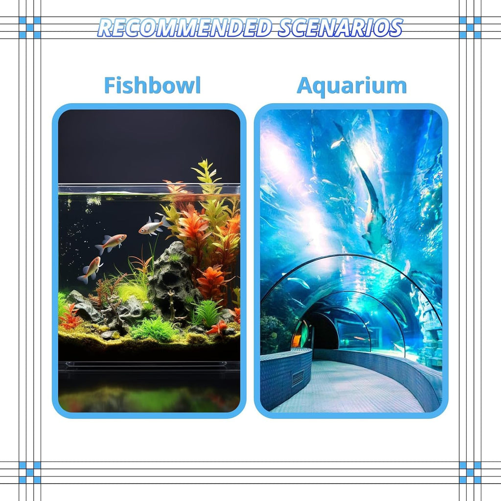 Aquarium Air Pump for Large Fish Tanks up to 300/600 Gallons Dual Outlet 5W/10W,190/260GPH Adjustable Aerator with