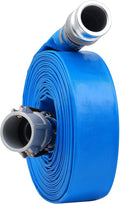 1 inch x 50ft PVC Lay Flat Discharge Hose With Aluminum Camlock C & E