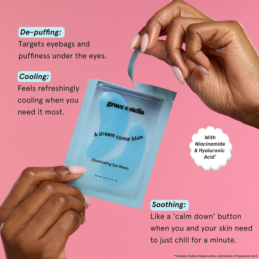 Award Winning Eye Patches for Puffy Eyes | For Undereye Bags, Wrinkles, Gel Under Eye Patches, Get Well Gifts for