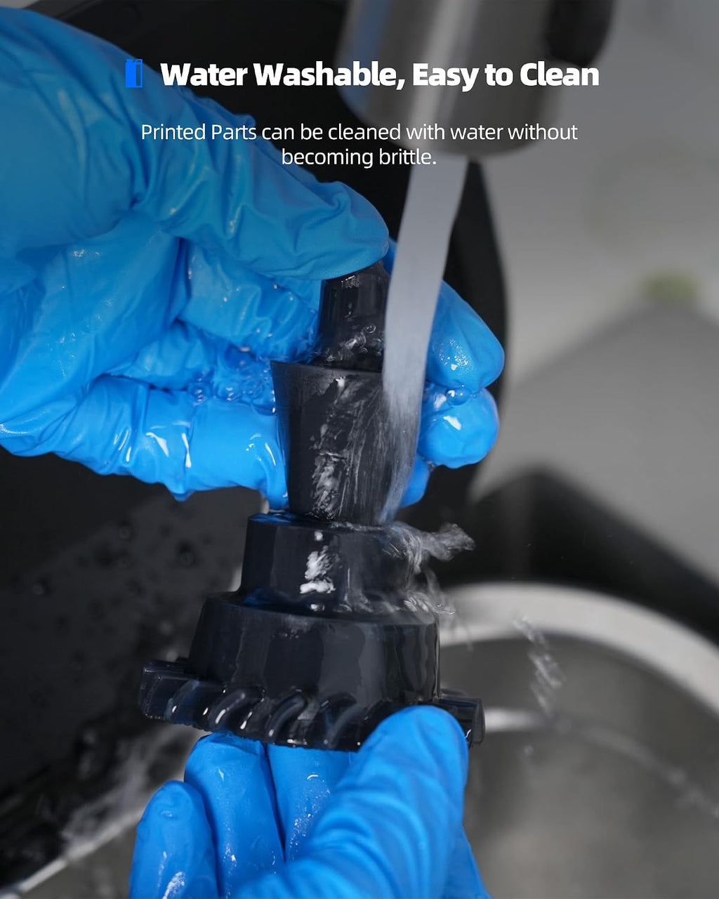 Water-Washable ABS-Like Resin, Combines Features of ABSLIKE Resin & Water Washable Resin, Non Brittle, High