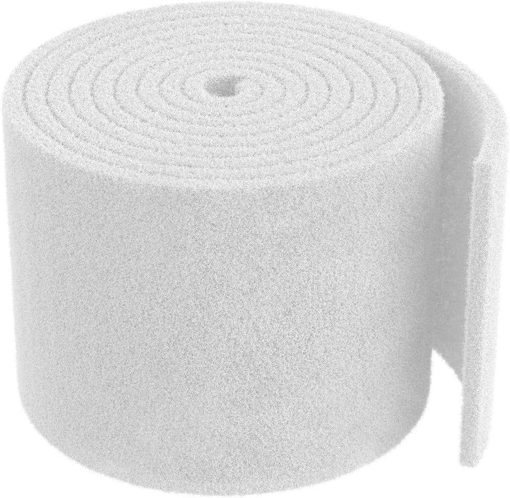 79 x 12 Inch White Cuttable Aquarium Filter Pad, 2 Inch Thick High Density Filter Media Roll for Freshwater Saltwater