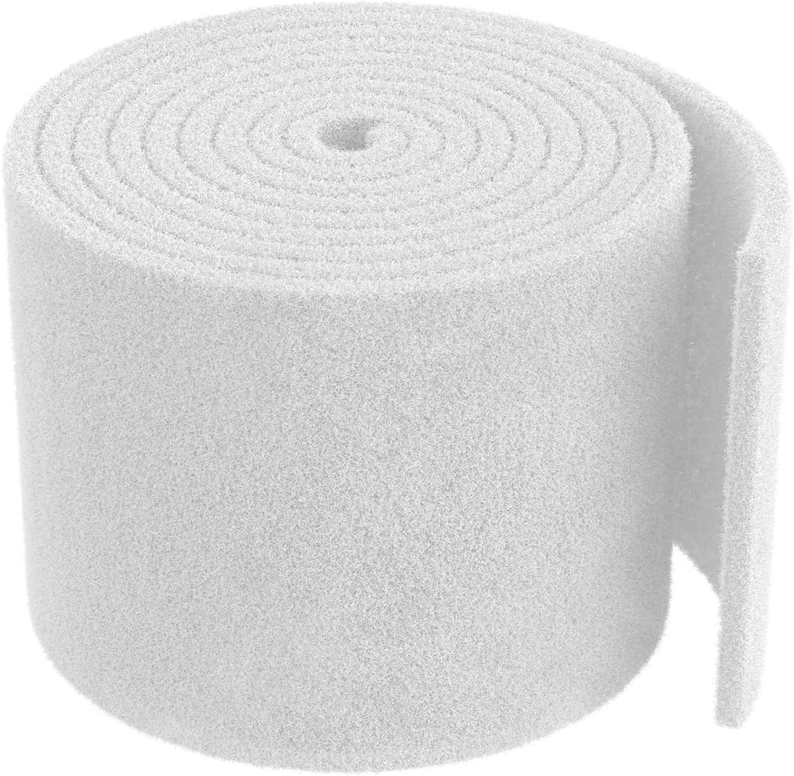 79 x 12 Inch White Cuttable Aquarium Filter Pad, 2 Inch Thick High Density Filter Media Roll for Freshwater Saltwater