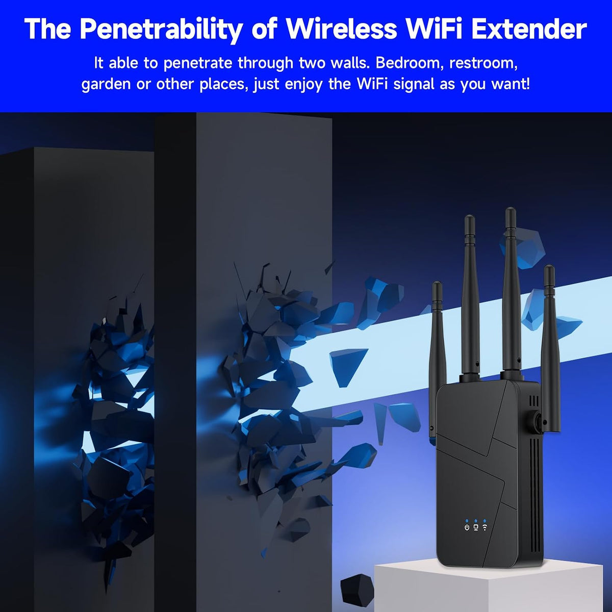 2026 WiFi Extender Signal Booster for Home, 15000sq.ft Wireless Internet Repeater, Long Range WiFi Booster and Signal