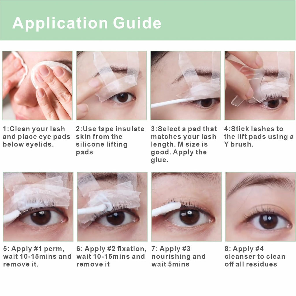 Lash Lift and Brow Lamination Kit, EyeBrow Gel Home DIY or Professional Use | Complete Lash Perm Kit Natural Curl