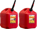 Company 5610 5 Gallon Gas Can Fuel Container Jugs w/Spout (2 Pack) | (2 Pack)