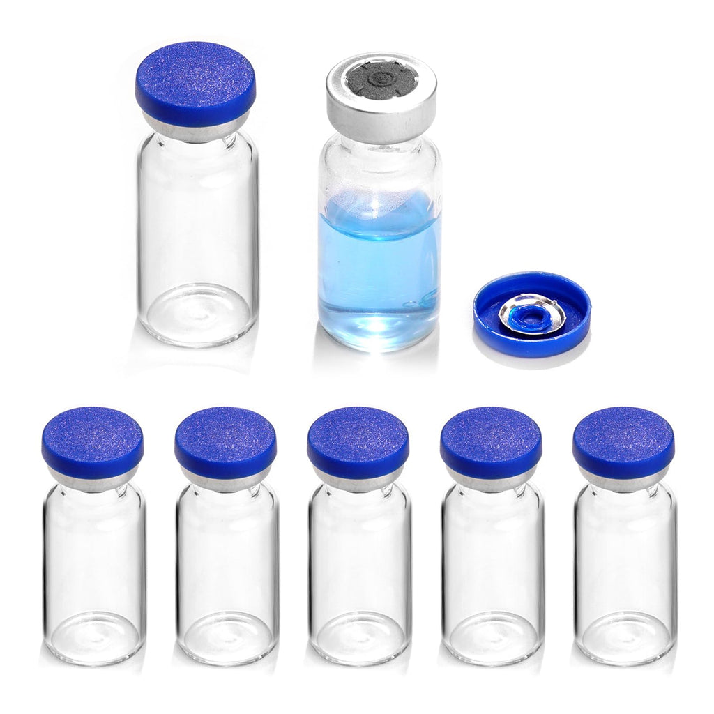 2ml Sealed Sterile Glass Empty Vials for Injection, 10 Pack