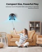 8'' Wall Mount Fan, Quiet Small Fan with Timer, 8.2ft Wired Remote