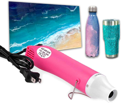 Bubble Removing Tool for Epoxy Resin and Acrylic Art, DIY Glitter Tumblers, Specially-Designed Heat Gun for Making