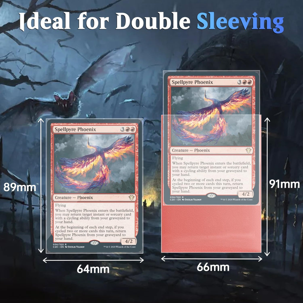 600ct Perfect Fit Sleeves, Perfect Fit Card Sleeves, Inner Sleeve for MTG | Exact Fits Sleeve for Double-Sleeving