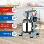 Commercial Food Mixer, 30 Quart, Heavy-Duty, Quiet/Low Noise