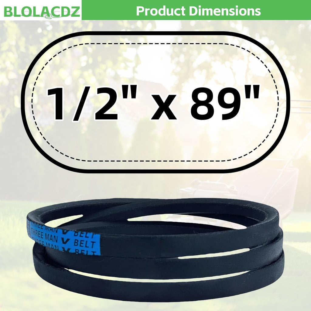 1/2" x 89" GX20006 Deck Drive Belt for John Deere