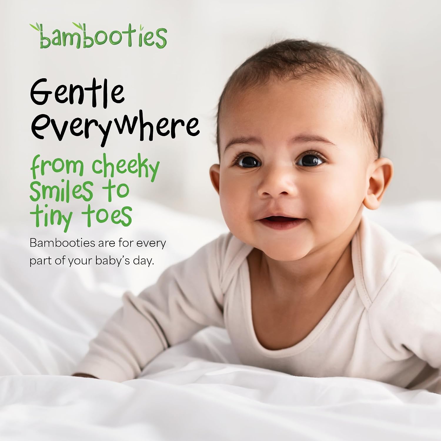 Bamboo Baby Wipes Unscented, Plant based Diaper Wipes for Sensitive Skin, Water based Wipes Baby Sensitive Skin 80
