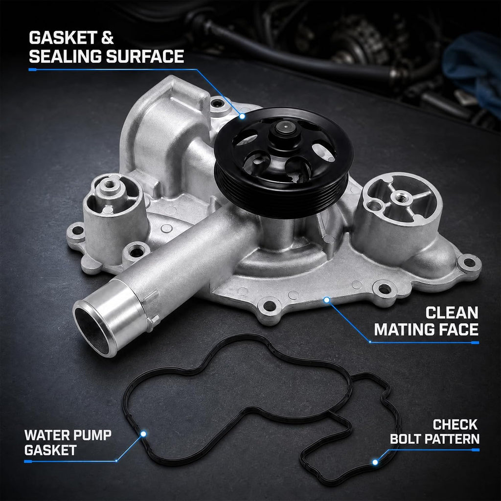 Engine Water Pump V8 for Chrysler 300 2011-2020, Dodge Challenger, Charger 2011-2020, Durango 11-20, Grand Cherokee 2012-2020 OE#AW6653