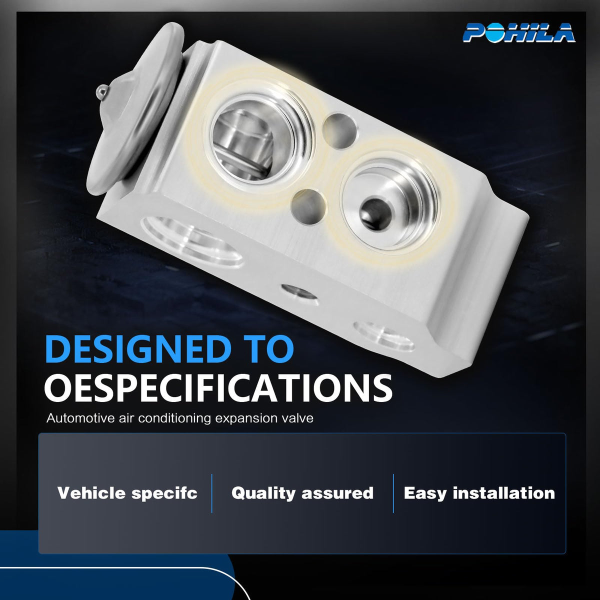 POHLA A/C Expansion Valve Replacement for Hyundai Santa Fe Sport 2015