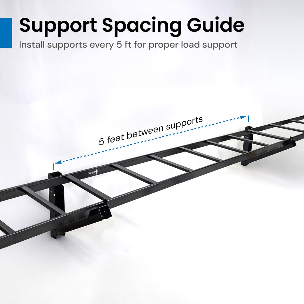 Cable Runway Triangular Wall Support Kit, Parallel Mount, Black, 6-Pack