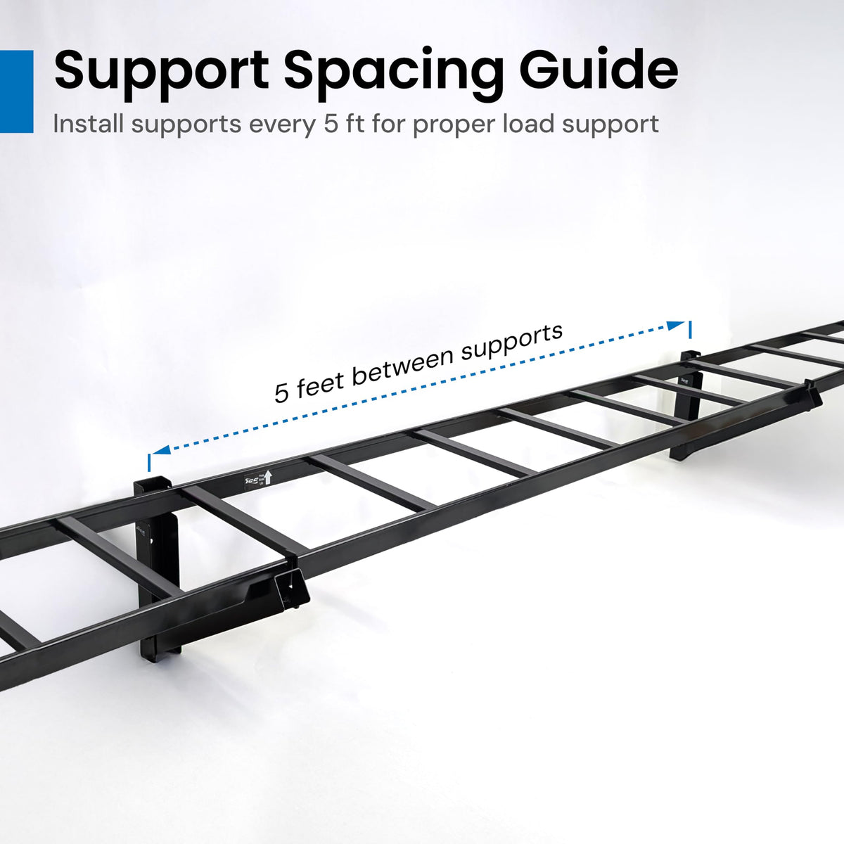 Cable Runway Triangular Wall Support Kit, Parallel Mount, Black, 6-Pack