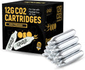 12g CO2 Cartridges Non-Threaded for BB Gun Pistol & Airsoft, 25 Pack | Snug Fit Design • Fits Airguns, Air Pistols